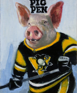 "Pig Pen" Oil/Board
