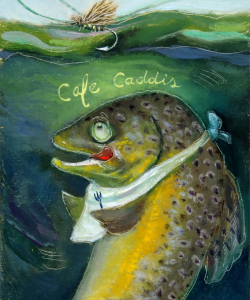 "Cafe Caddis" Oil/Board