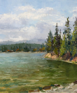 "Distant Clouds" Oil/Board