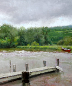 "Distant Rain" 9x12 Oil/Board