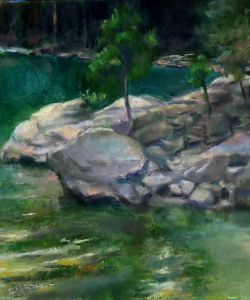 "Edge of Lake" Oil/Board