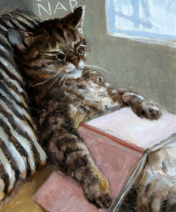 "Cat Nap" Oil/Board