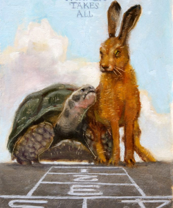 "Winner Takes All" Oil/Board