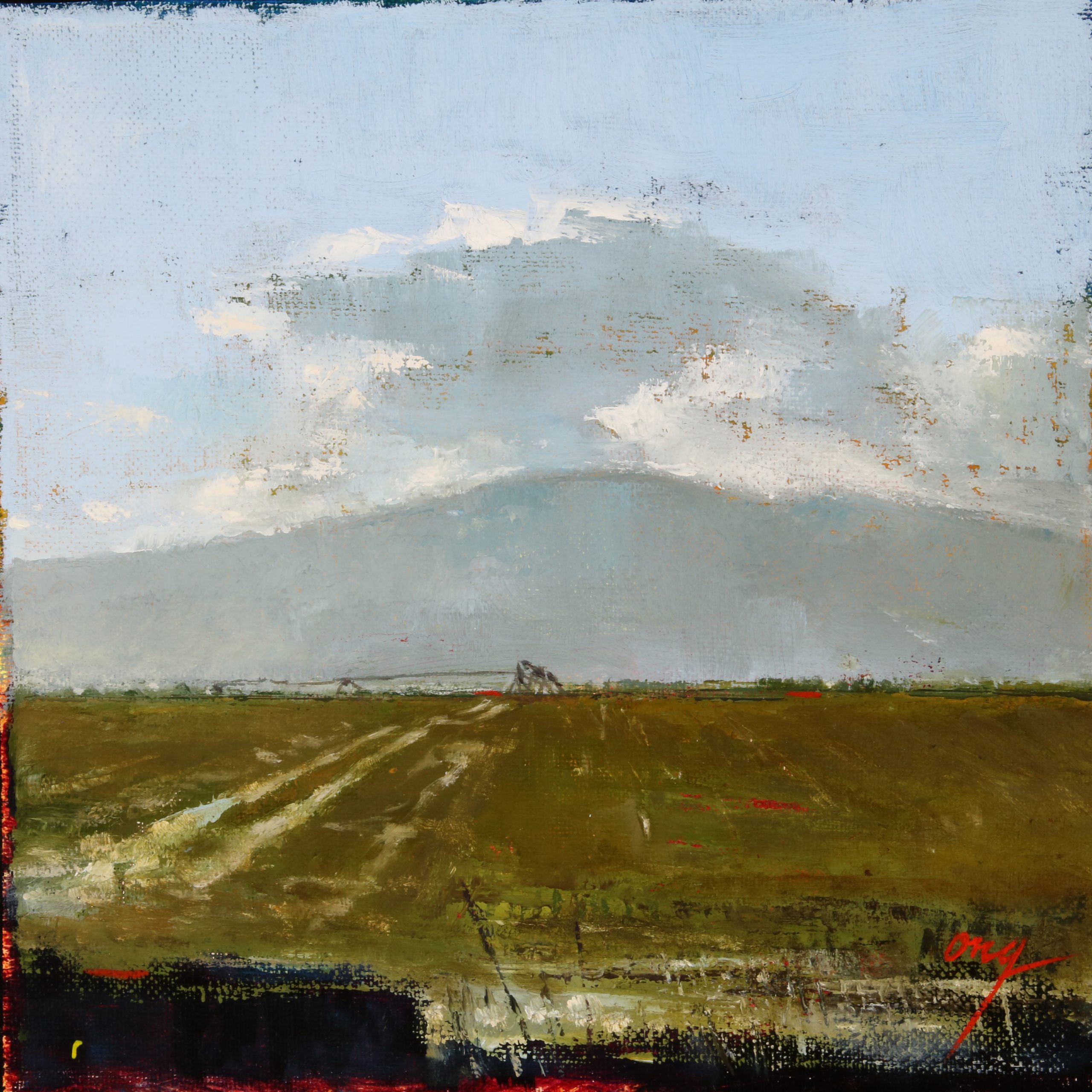 "Sky Meets Land" Oil/Board